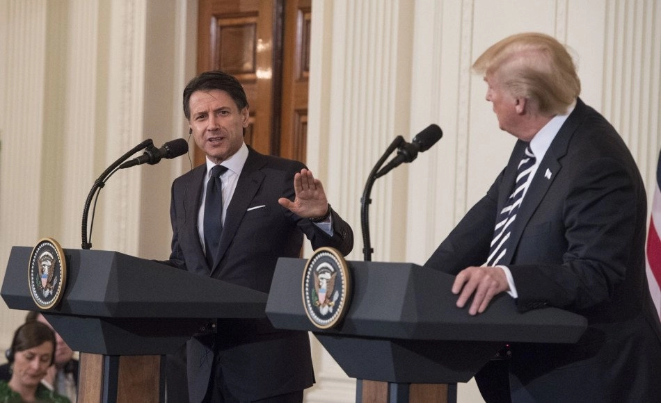 Conte - Trump - conferenza stampa