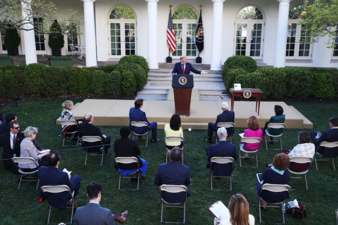 Usa - coronavirus - Trump - briefing