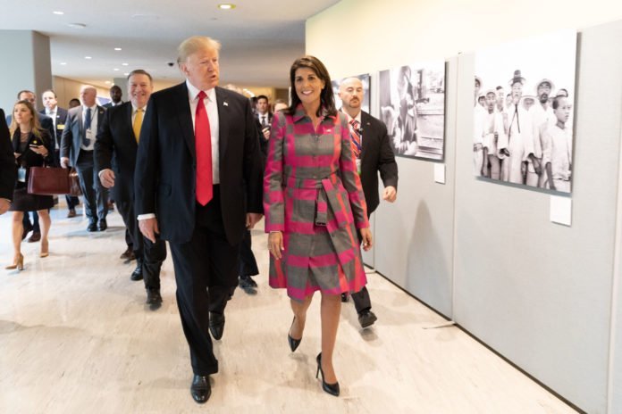 Nikki Haley To Resign As UN Ambassador Usa 2020 - Kermesse - Trump - Haley