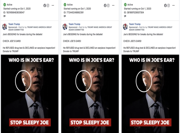 Usa 2020 - Biden - auricolare