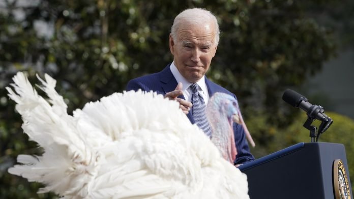APTOPIX Biden White House Holidays 231121 Usa 2024 349 - Biden - compleanno - tacchini