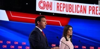 Usa 2024: – 298, Christie lascia, scontro Haley e DeSantis, Trump teme ex governatrice 240111 - Usa 2024 298 - dibattito - DeSantis - Haley