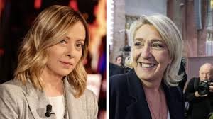 Mrine Le Pen e Giorgia Meloni