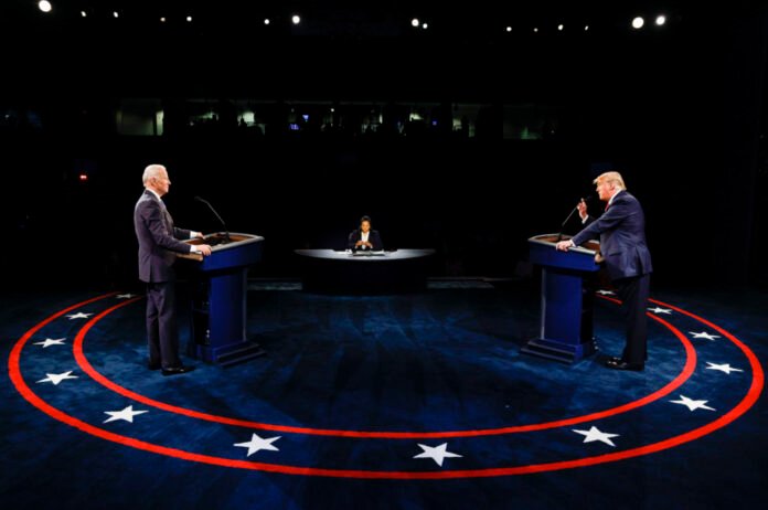 Donald Trump And Joe Biden Participate In Final Debate Before Presidential Election 240617 - Usa 2024 140 - Biden - Trump - dibattito