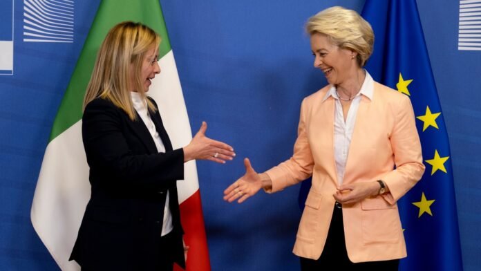 Italian,Prime,Minister,Giorgia,Meloni,And,Eu,Commission,President,Ursula