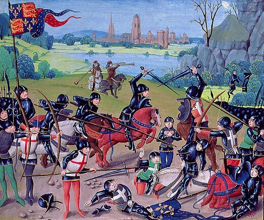 Battle_of_Agincourt,_St._Alban's_Chronicle_by_Thomas_Walsingham