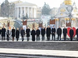 Ucraina: tre anni dopo l’invasione russa, l’ombra di una pace predatoria 250224 - Ucraina - anniversario - leader a Kiev