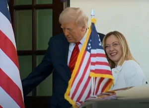 250417 - Trump-Meloni - accoglienza Casa Bianca