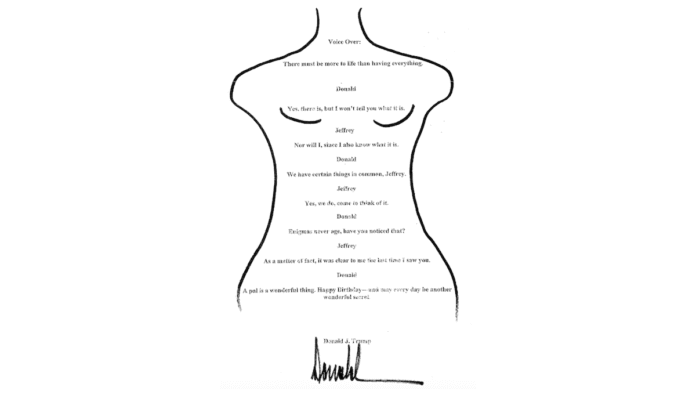 250909 - Trump 2 - Epstein - biglietto d'auguri