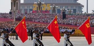 Cina: Xi, il mondo deve scegliere tra guerra e pace; e sciorina alleanze e potenza 250903 - Cina - parata militare