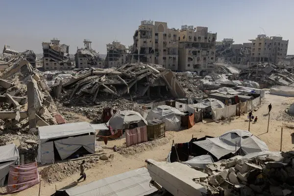 Gaza NYT 251004 - Gaza - Hamas - tende