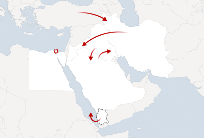 Mappa MO Iran NYT 260730 - Iran - mappa - NYT